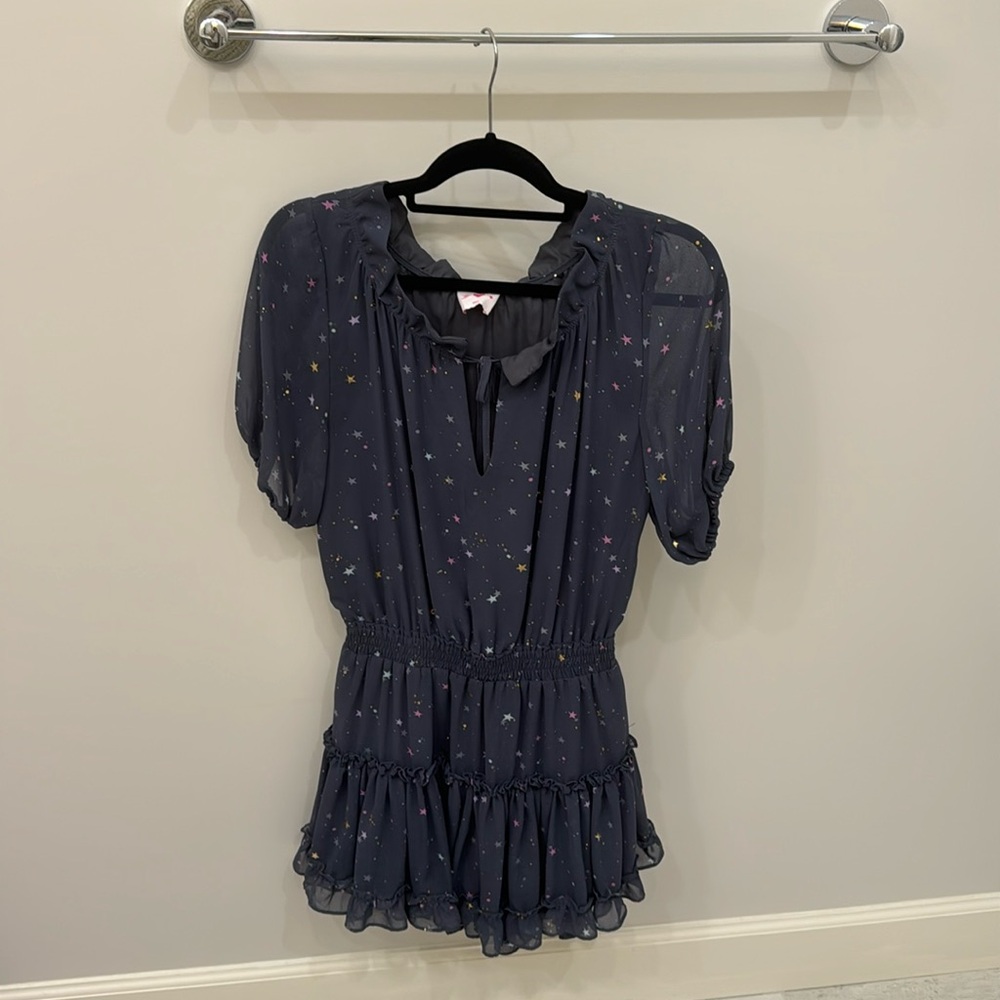 Buddy Love Grey Galaxy Dress Small